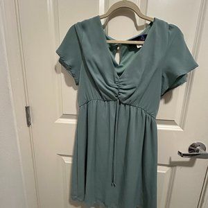 Blue mini dress